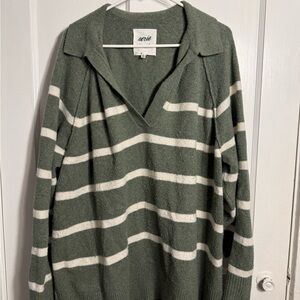 Aerie Olive Knit Sweater